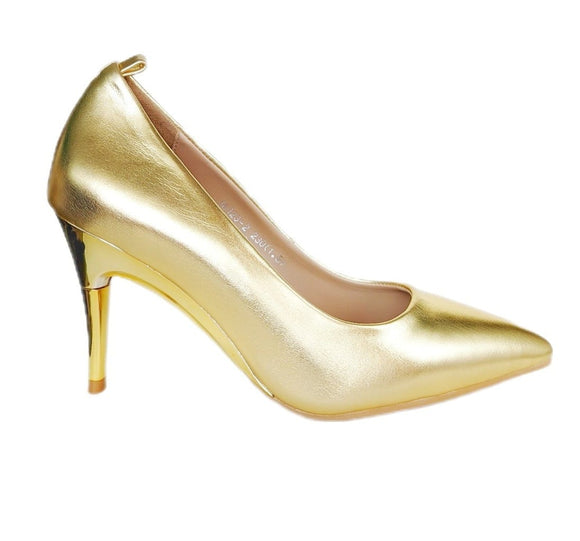 Shimmery Gold Pumps