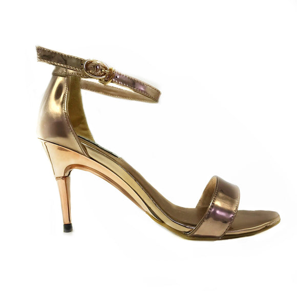 Metallic Rose Gold Sandals - GENAsg
