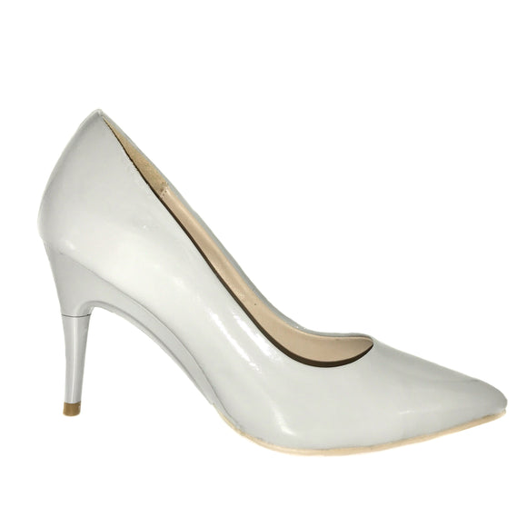 CLEARANCE Patent Grey Pumps - GENAsg